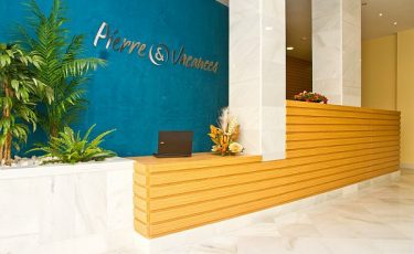 reservation desk of pet friendly apartments in seville