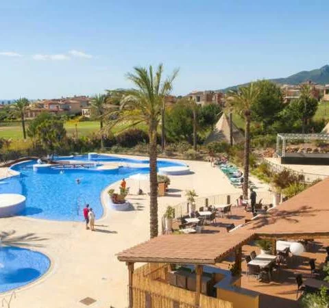 costa dorada pet friendly apartments swimming pool from room